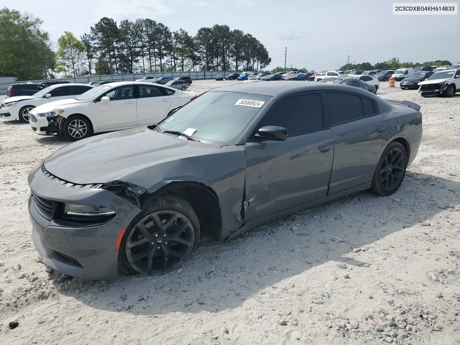 2019 Dodge Charger Sxt VIN: 2C3CDXBG4KH614833 Lot: 50888924