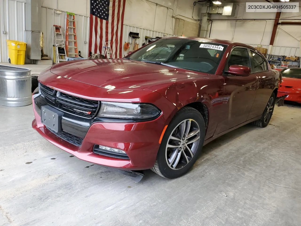 2019 Dodge Charger Sxt VIN: 2C3CDXJG4KH505337 Lot: 50924344