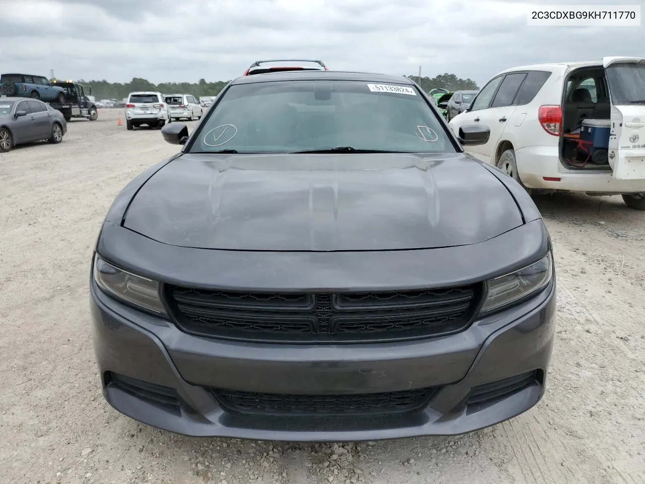 2019 Dodge Charger Sxt VIN: 2C3CDXBG9KH711770 Lot: 51133824