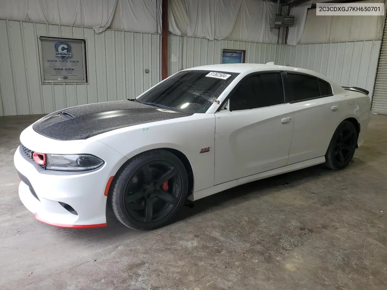 2019 Dodge Charger Scat Pack VIN: 2C3CDXGJ7KH650701 Lot: 51362504