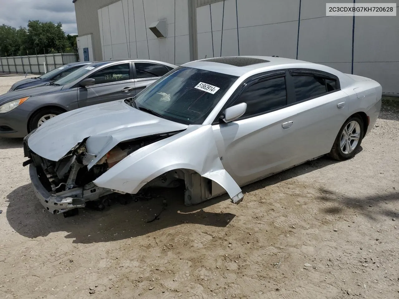 2019 Dodge Charger Sxt VIN: 2C3CDXBG7KH720628 Lot: 51863914