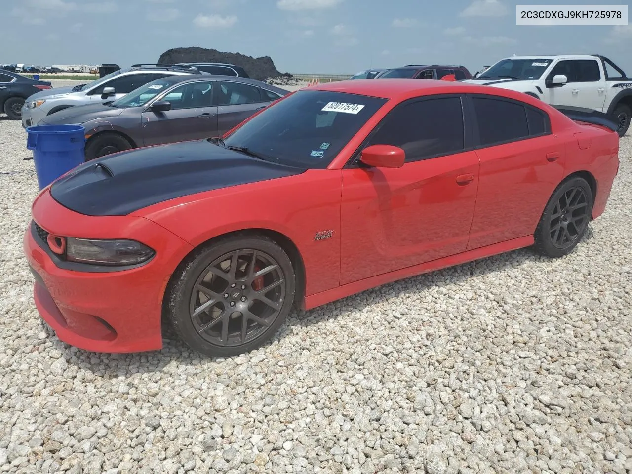 2019 Dodge Charger Scat Pack VIN: 2C3CDXGJ9KH725978 Lot: 52017574