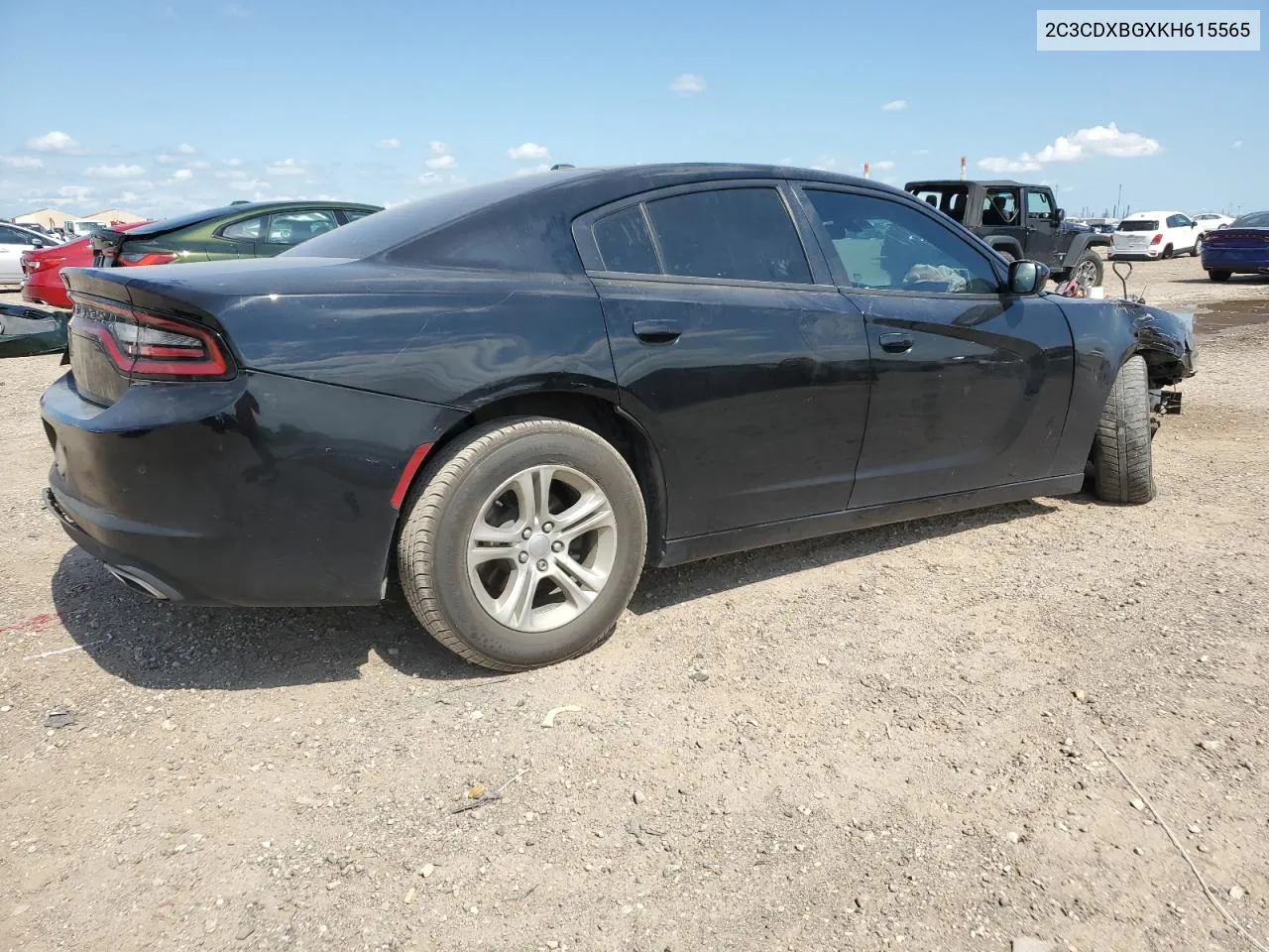 2019 Dodge Charger Sxt VIN: 2C3CDXBGXKH615565 Lot: 52144214