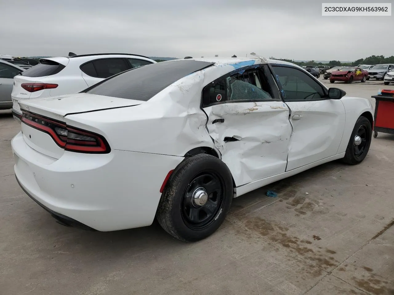 2019 Dodge Charger Police VIN: 2C3CDXAG9KH563962 Lot: 53407454