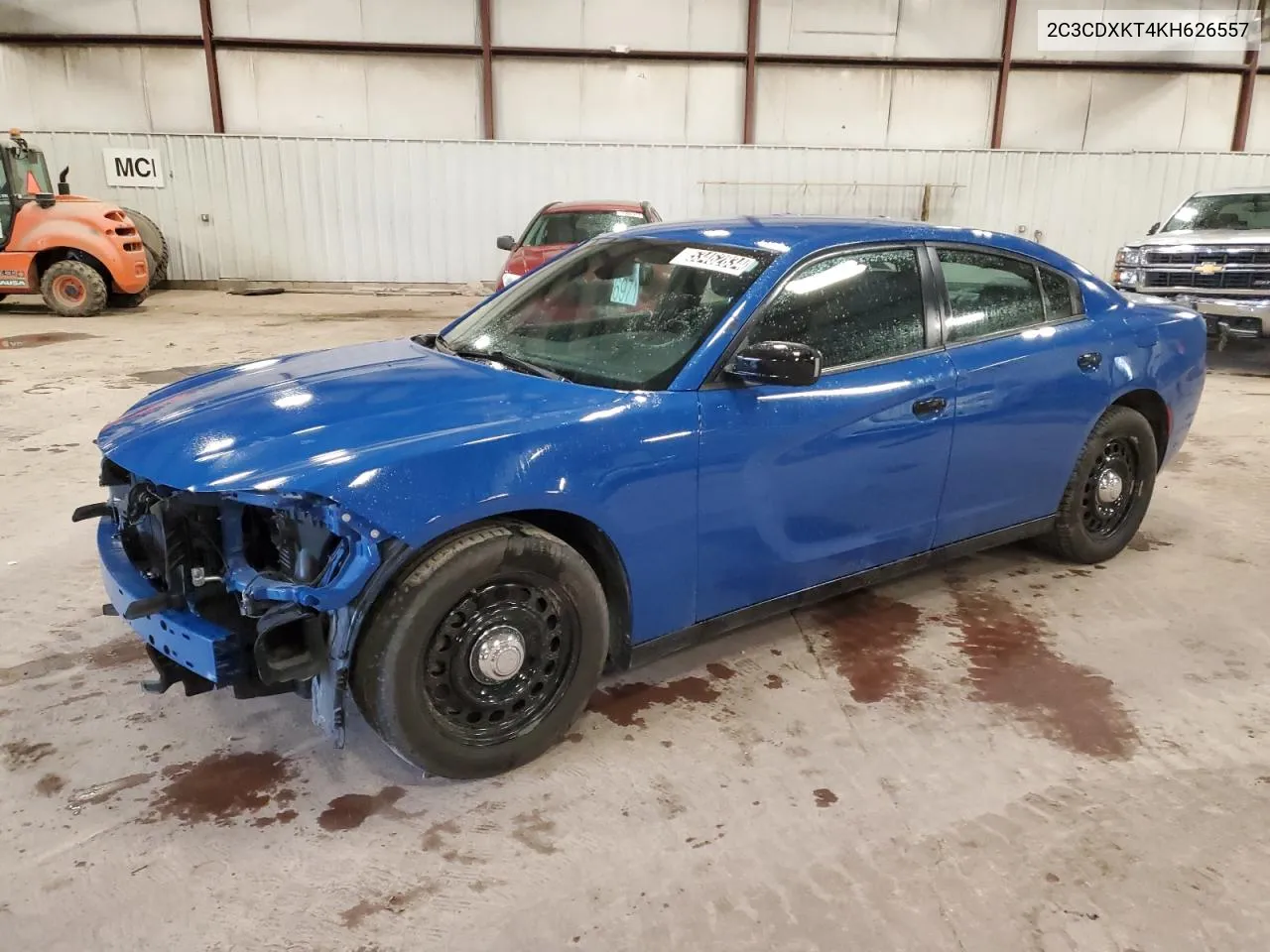 2019 Dodge Charger Police VIN: 2C3CDXKT4KH626557 Lot: 53462834