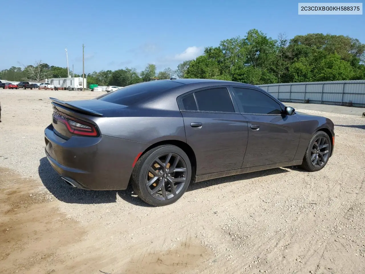 2019 Dodge Charger Sxt VIN: 2C3CDXBG0KH588375 Lot: 53947665
