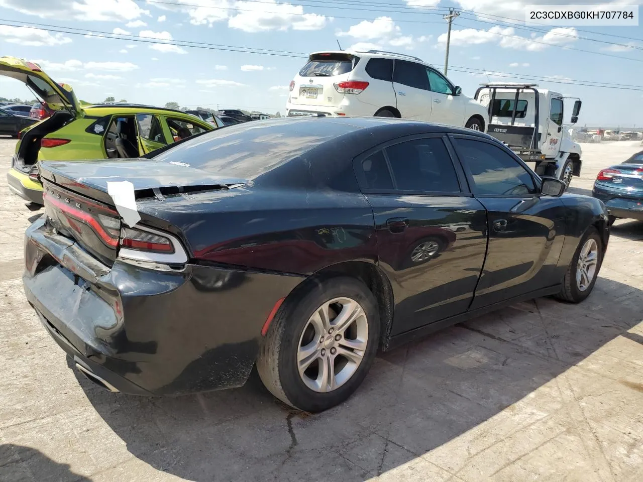 2019 Dodge Charger Sxt VIN: 2C3CDXBG0KH707784 Lot: 54454844