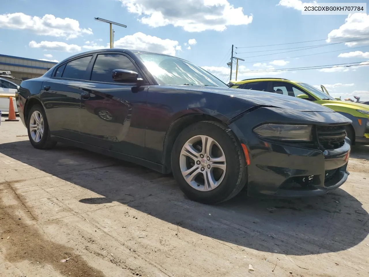 2019 Dodge Charger Sxt VIN: 2C3CDXBG0KH707784 Lot: 54454844