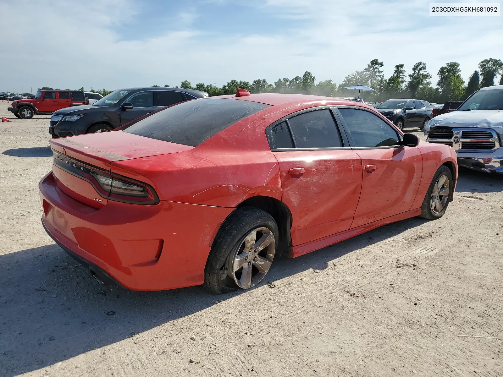 2019 Dodge Charger Gt VIN: 2C3CDXHG5KH681092 Lot: 54638324