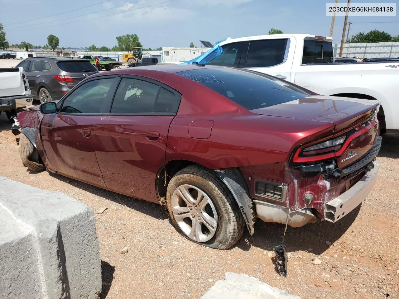 2C3CDXBG6KH684138 2019 Dodge Charger Sxt