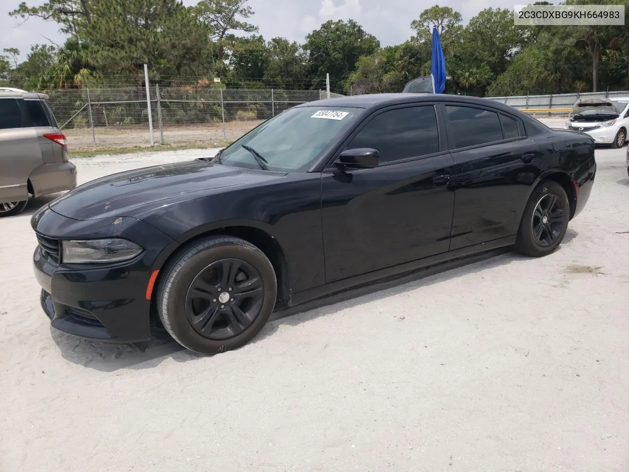 2019 Dodge Charger Sxt VIN: 2C3CDXBG9KH664983 Lot: 55047754