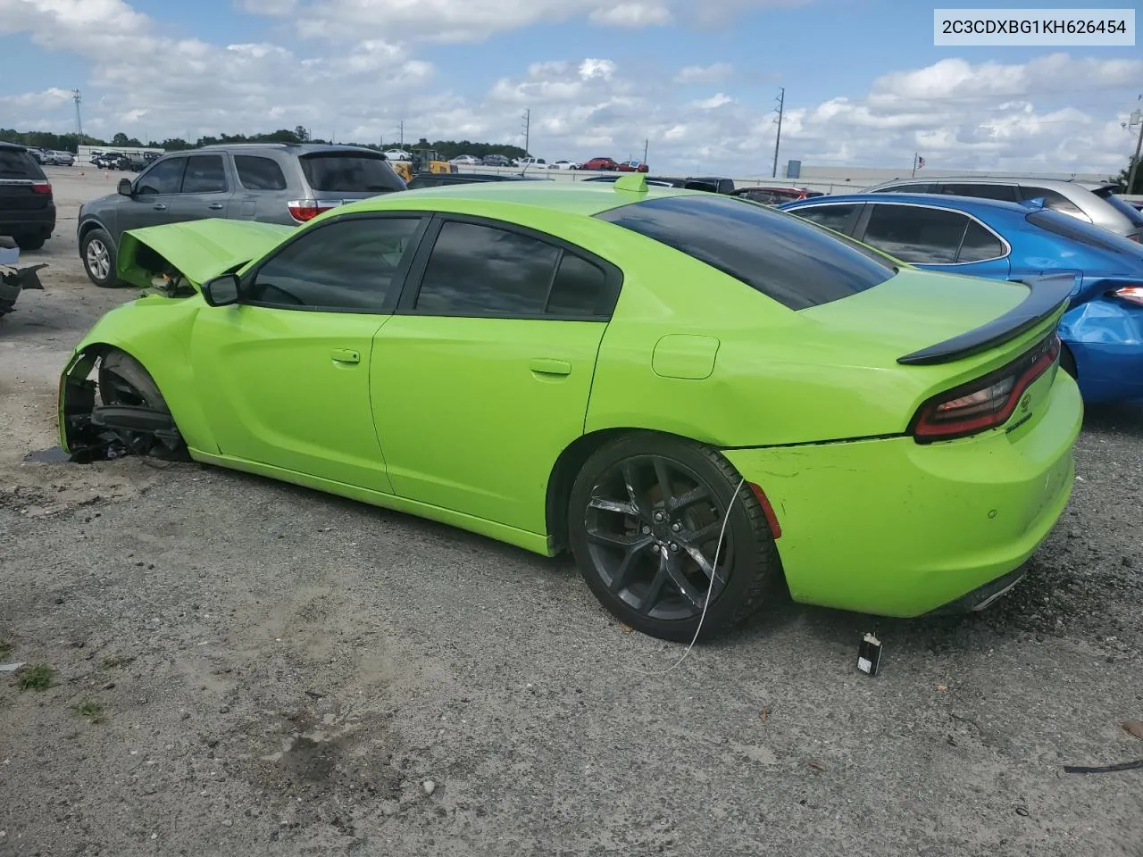 2019 Dodge Charger Sxt VIN: 2C3CDXBG1KH626454 Lot: 55173704