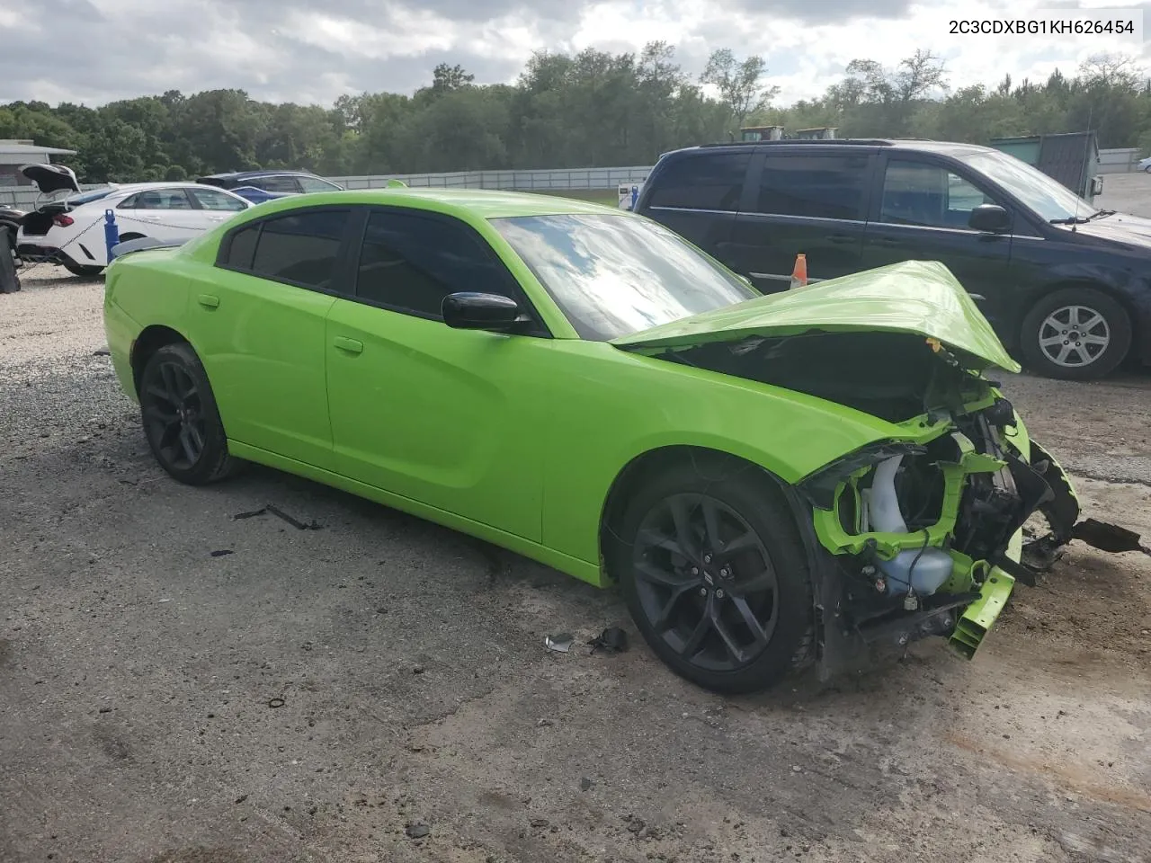 2019 Dodge Charger Sxt VIN: 2C3CDXBG1KH626454 Lot: 55173704