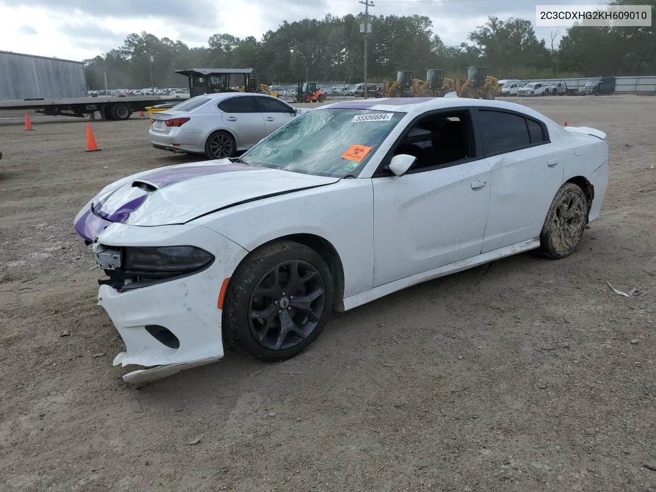 2019 Dodge Charger Gt VIN: 2C3CDXHG2KH609010 Lot: 55556684