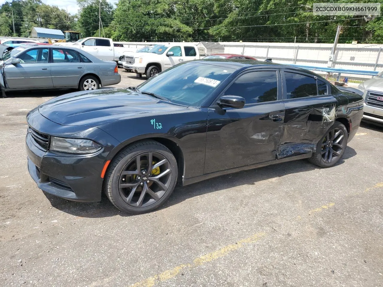 2019 Dodge Charger Sxt VIN: 2C3CDXBG9KH661999 Lot: 55750874