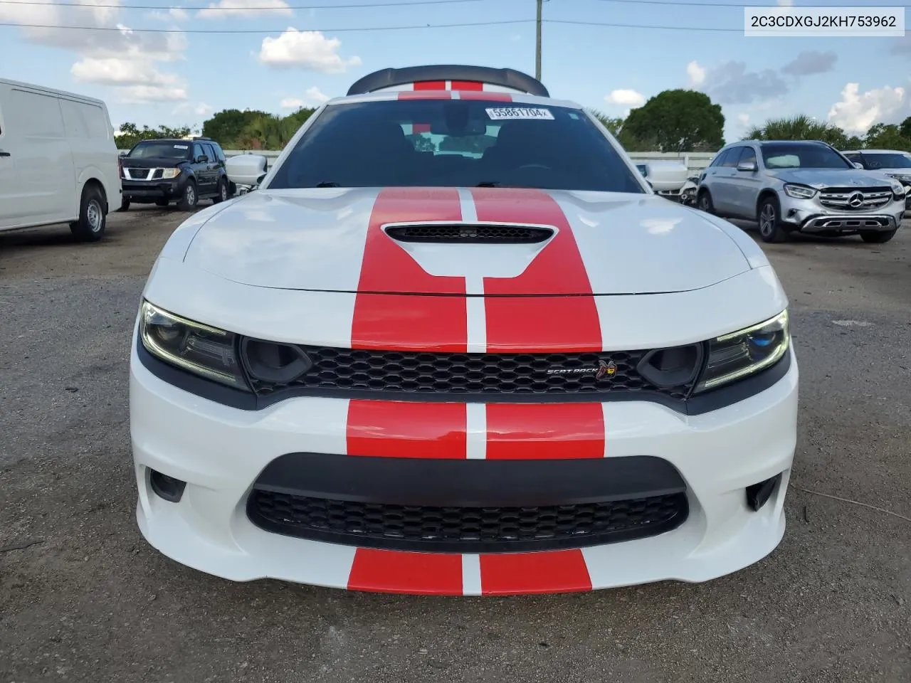 2019 Dodge Charger Scat Pack VIN: 2C3CDXGJ2KH753962 Lot: 55861704