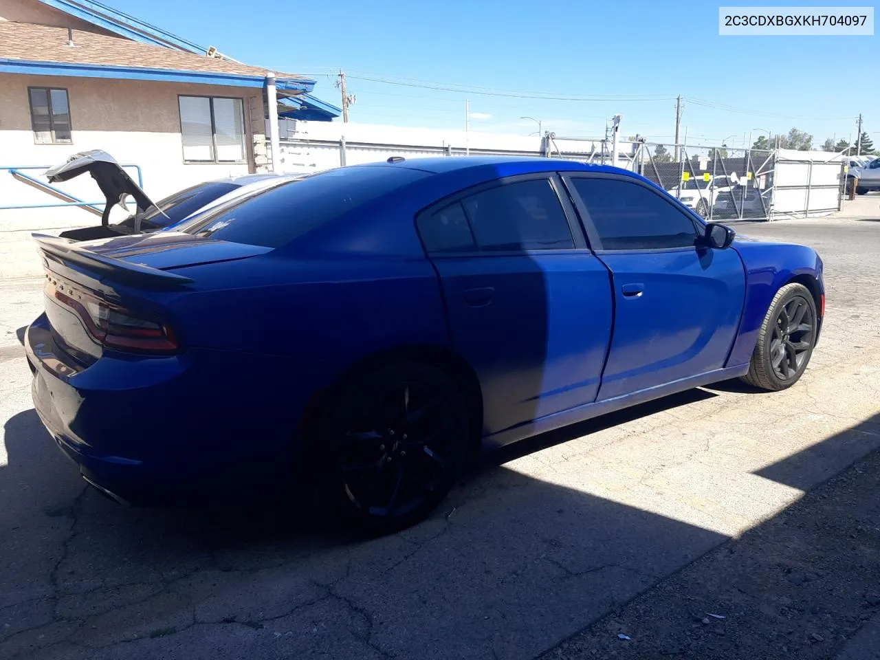 2019 Dodge Charger Sxt VIN: 2C3CDXBGXKH704097 Lot: 56315674