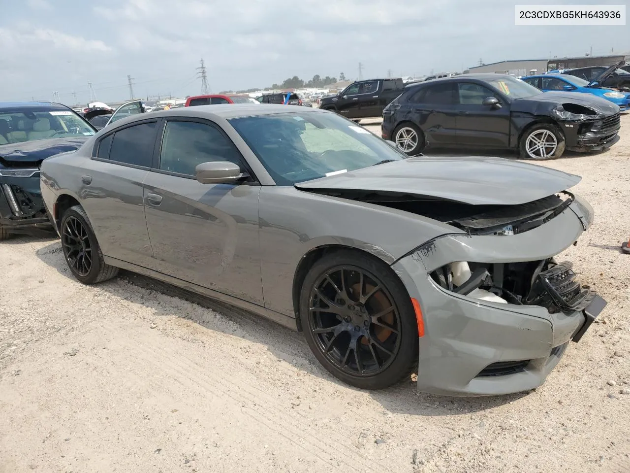 2019 Dodge Charger Sxt VIN: 2C3CDXBG5KH643936 Lot: 57847464