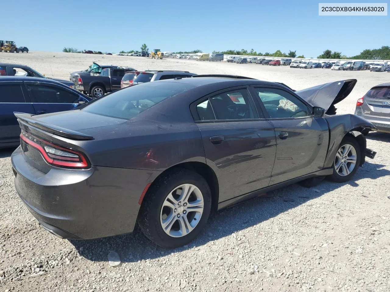 2C3CDXBG4KH653020 2019 Dodge Charger Sxt