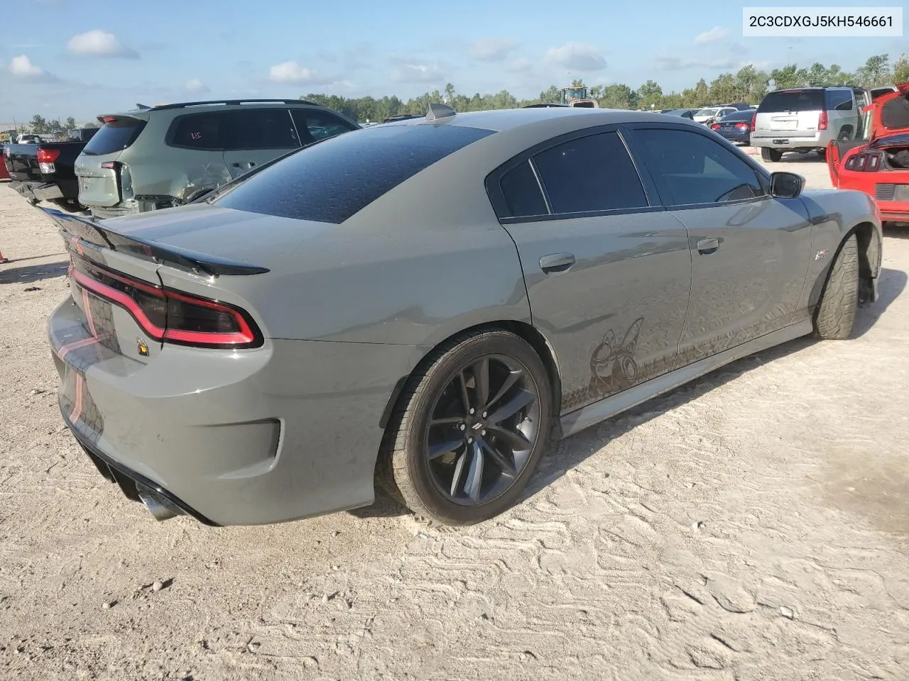 2019 Dodge Charger Scat Pack VIN: 2C3CDXGJ5KH546661 Lot: 62114874