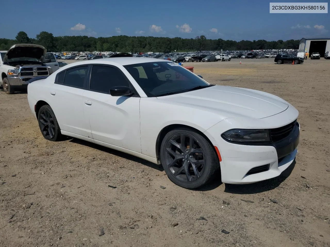 2019 Dodge Charger Sxt VIN: 2C3CDXBG3KH580156 Lot: 66185434