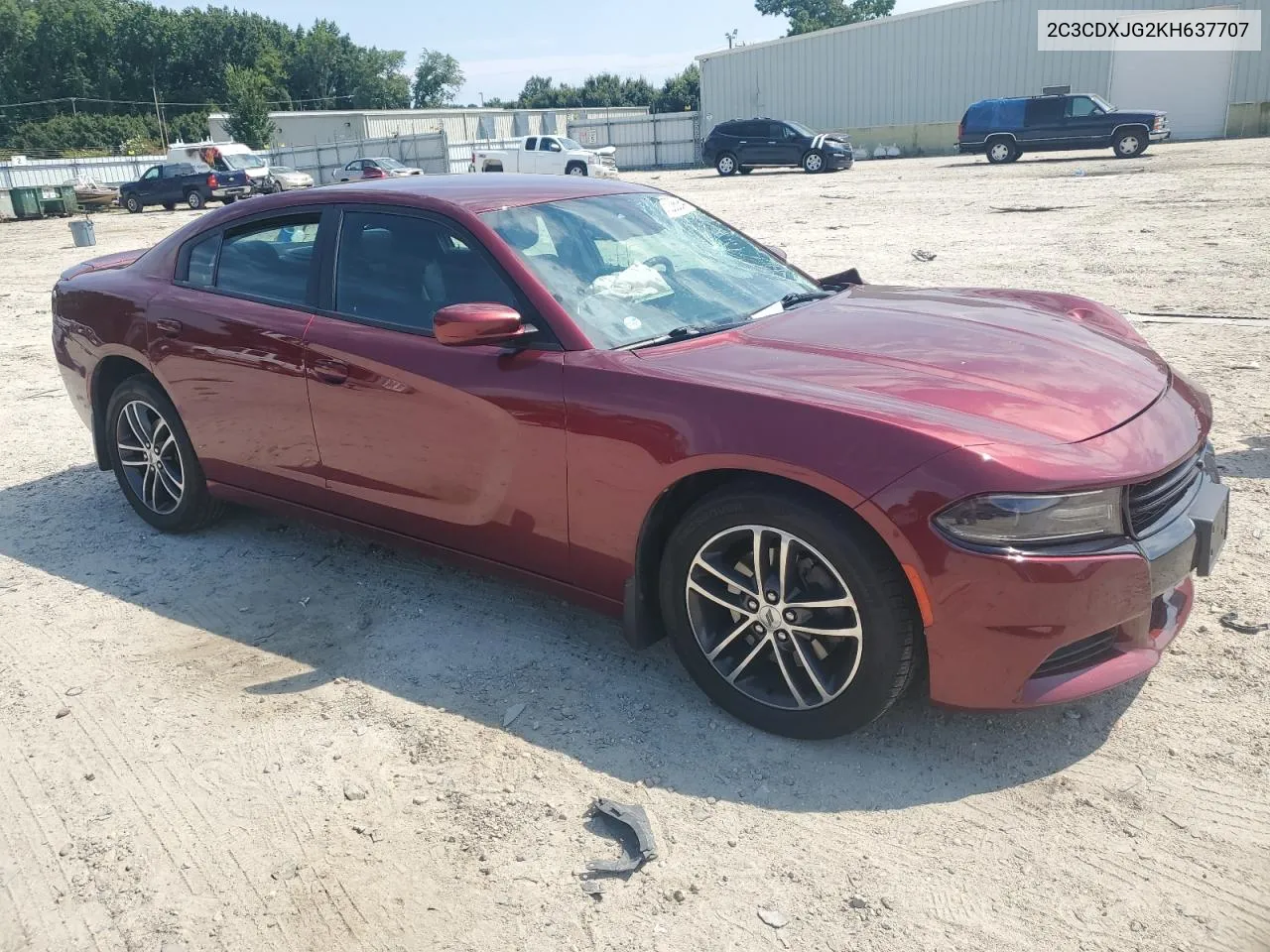 2019 Dodge Charger Sxt VIN: 2C3CDXJG2KH637707 Lot: 67238064