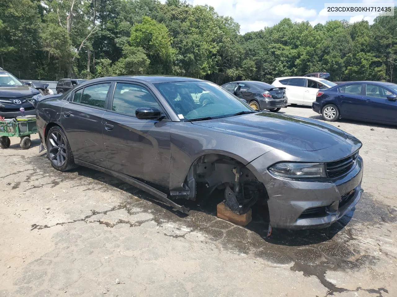 2019 Dodge Charger Sxt VIN: 2C3CDXBG0KH712435 Lot: 67653434