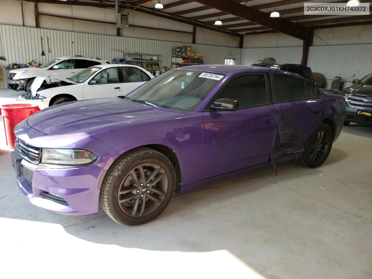 2C3CDXJG1KH743372 2019 Dodge Charger Sxt