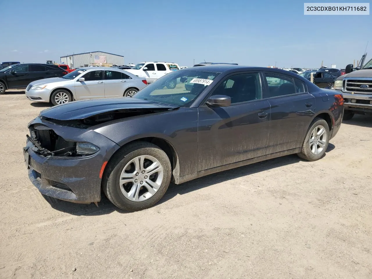 2019 Dodge Charger Sxt VIN: 2C3CDXBG1KH711682 Lot: 68987914