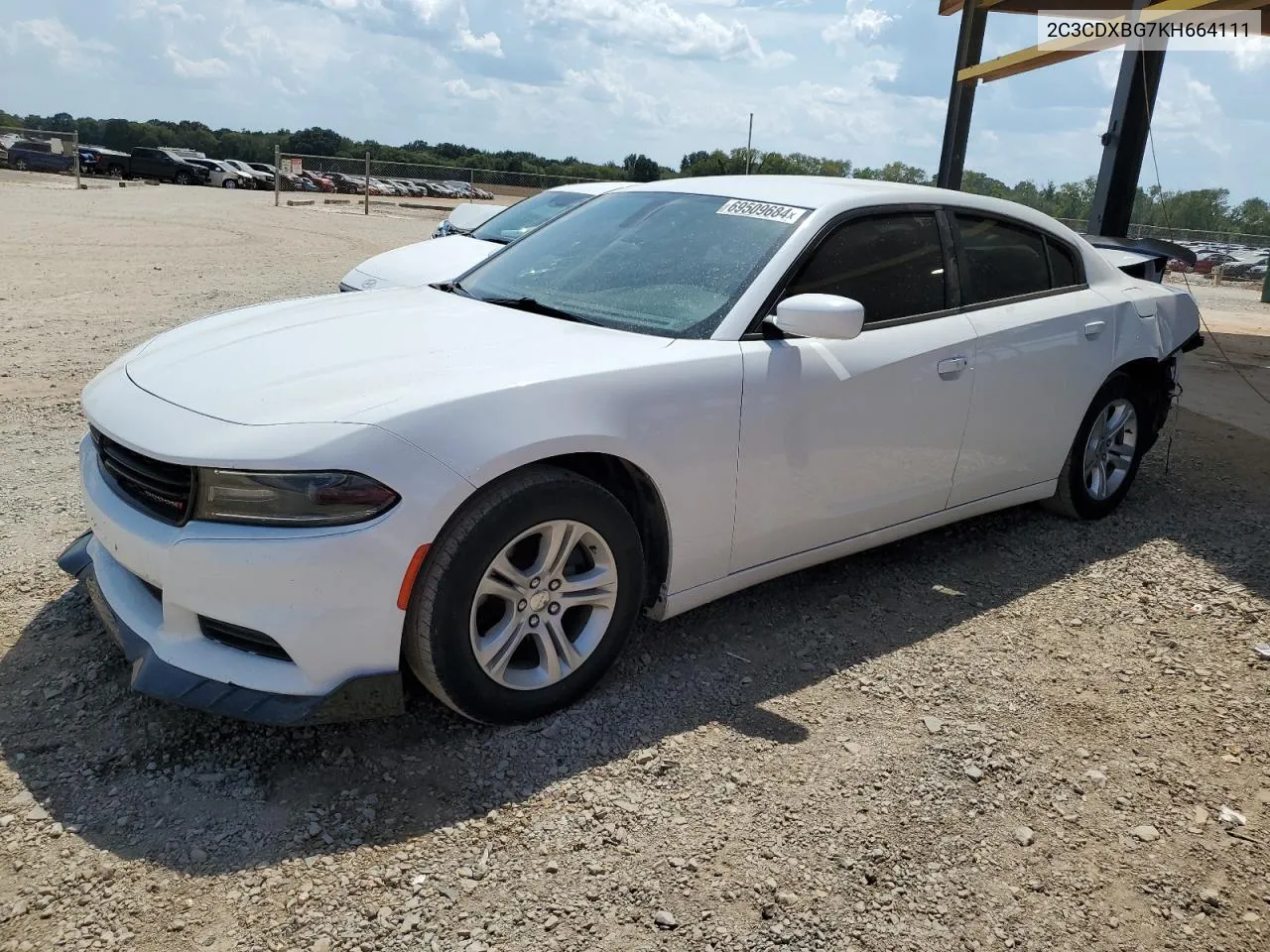 2019 Dodge Charger Sxt VIN: 2C3CDXBG7KH664111 Lot: 69509684