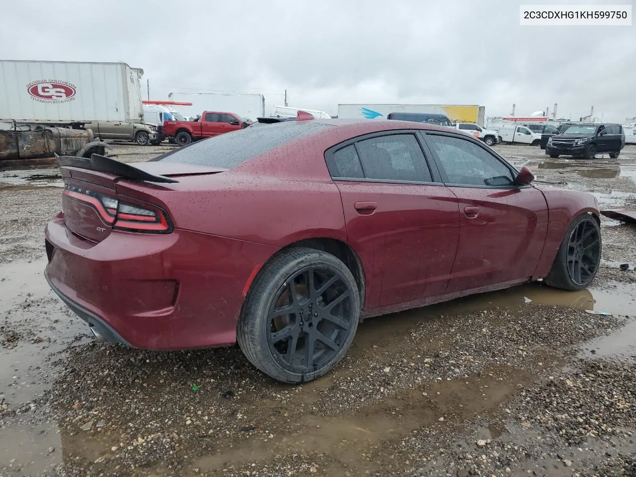 2019 Dodge Charger Gt VIN: 2C3CDXHG1KH599750 Lot: 69629754