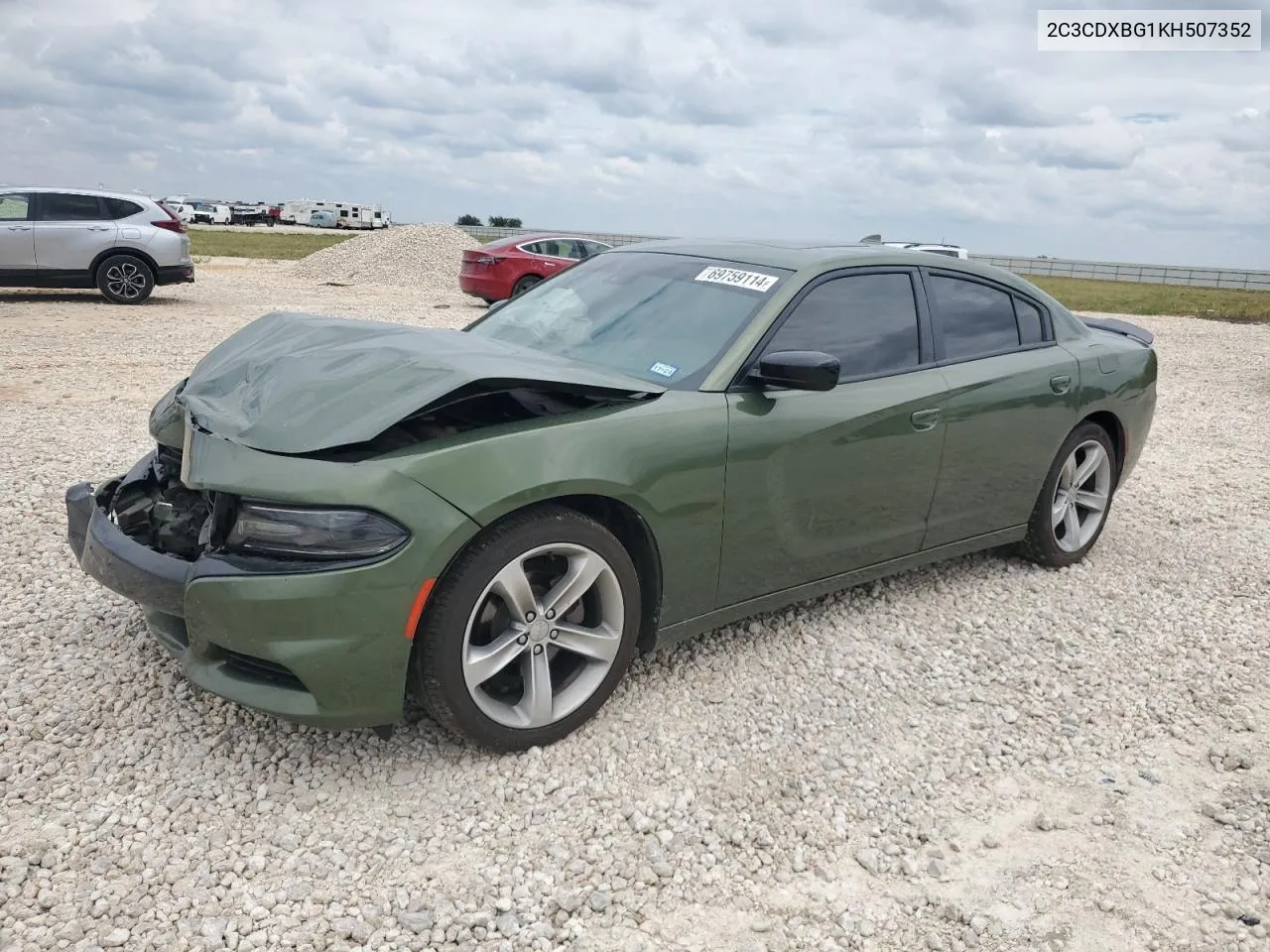 2C3CDXBG1KH507352 2019 Dodge Charger Sxt