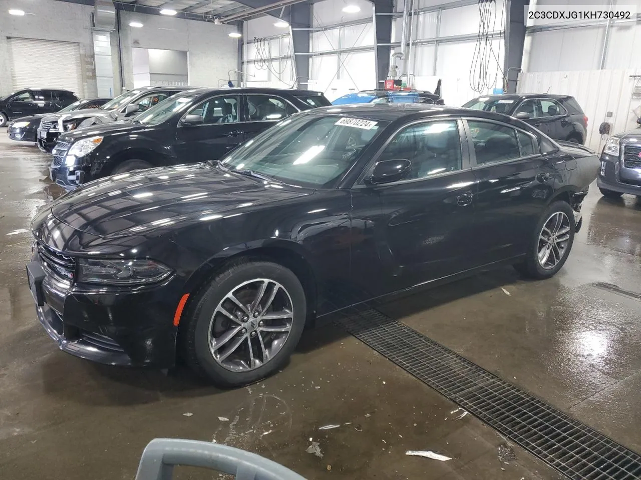 2019 Dodge Charger Sxt VIN: 2C3CDXJG1KH730492 Lot: 69870224