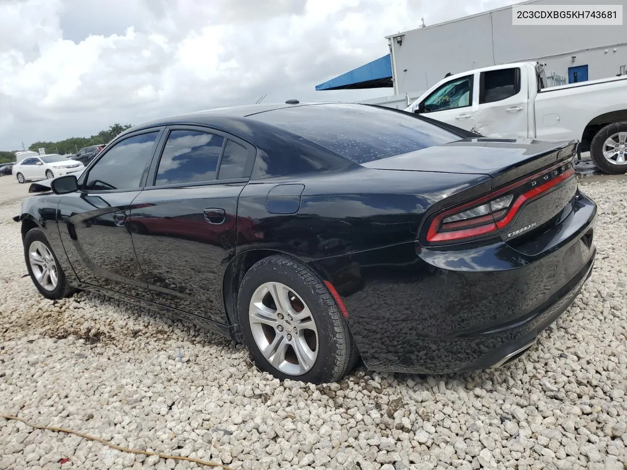 2C3CDXBG5KH743681 2019 Dodge Charger Sxt