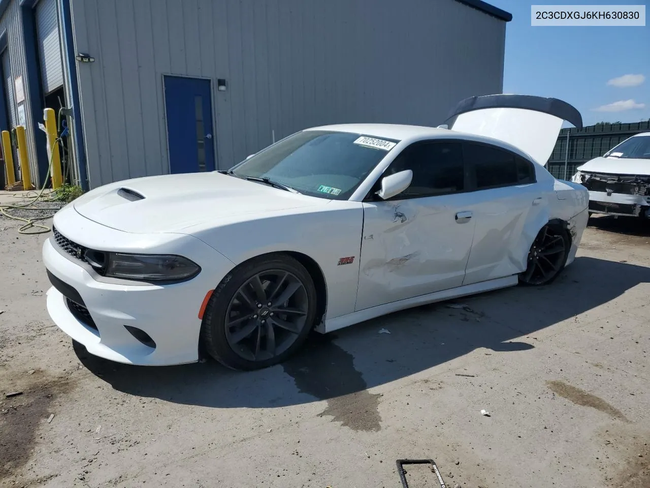 2019 Dodge Charger Scat Pack VIN: 2C3CDXGJ6KH630830 Lot: 70252004