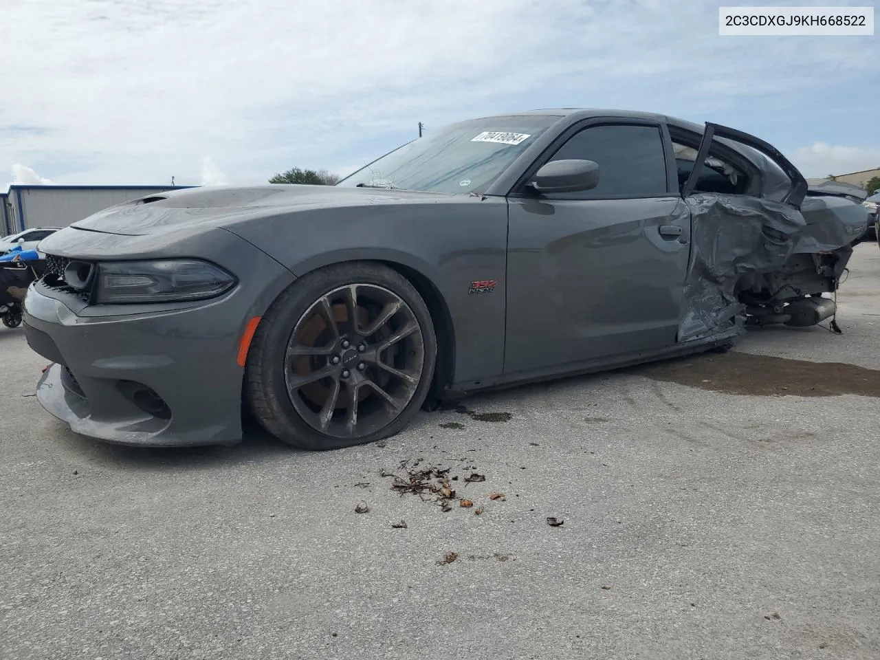 2019 Dodge Charger Scat Pack VIN: 2C3CDXGJ9KH668522 Lot: 70419064