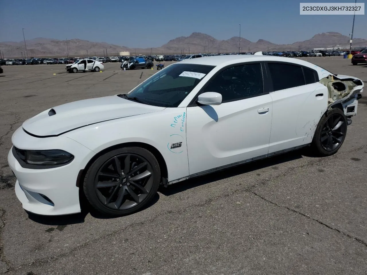 2019 Dodge Charger Scat Pack VIN: 2C3CDXGJ3KH732327 Lot: 70424244