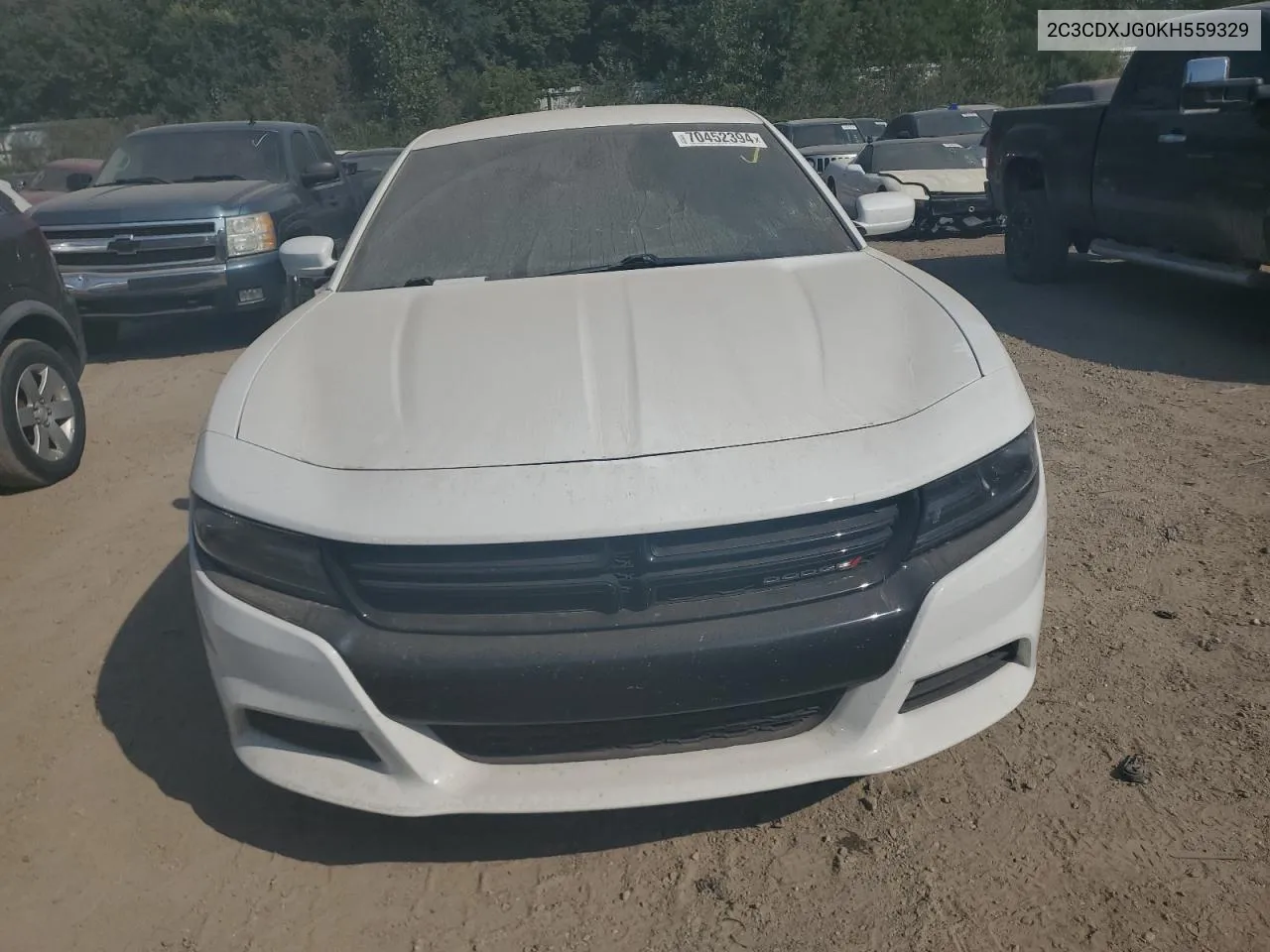 2019 Dodge Charger Sxt VIN: 2C3CDXJG0KH559329 Lot: 70452394