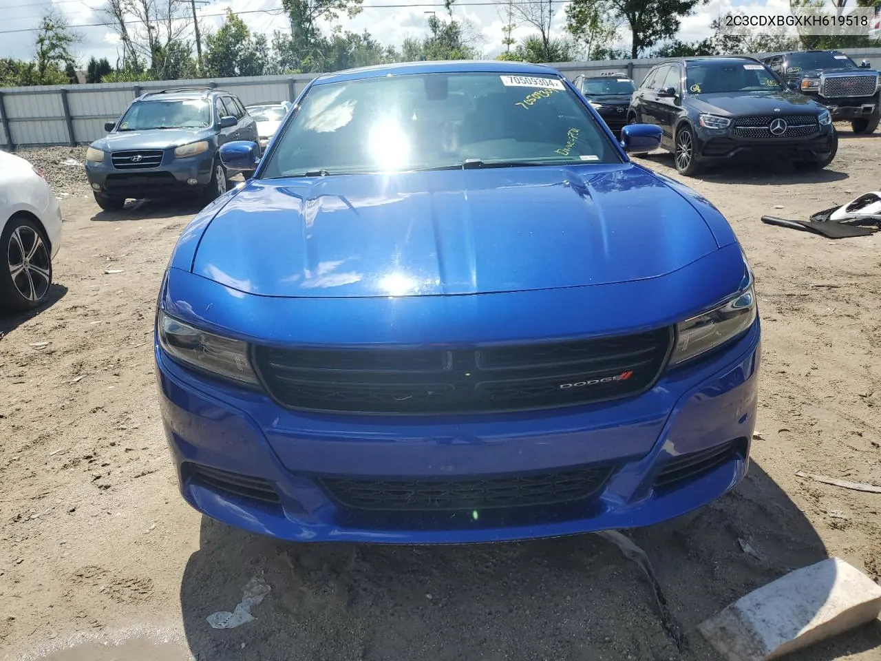 2019 Dodge Charger Sxt VIN: 2C3CDXBGXKH619518 Lot: 70509304