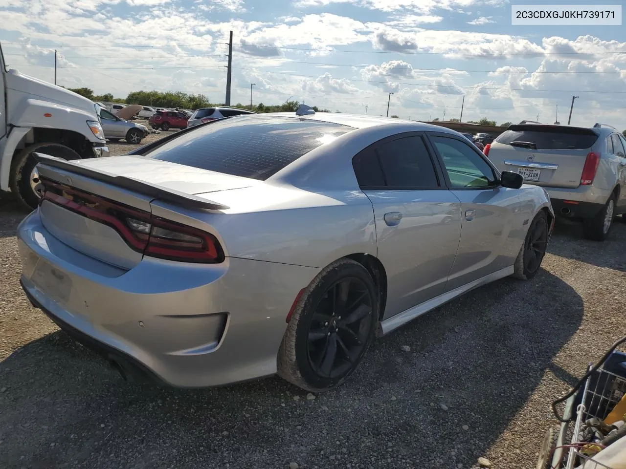 2019 Dodge Charger Scat Pack VIN: 2C3CDXGJ0KH739171 Lot: 70578644