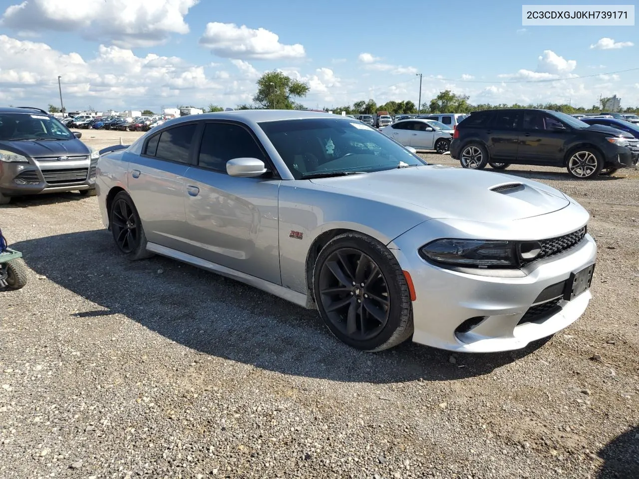 2019 Dodge Charger Scat Pack VIN: 2C3CDXGJ0KH739171 Lot: 70578644