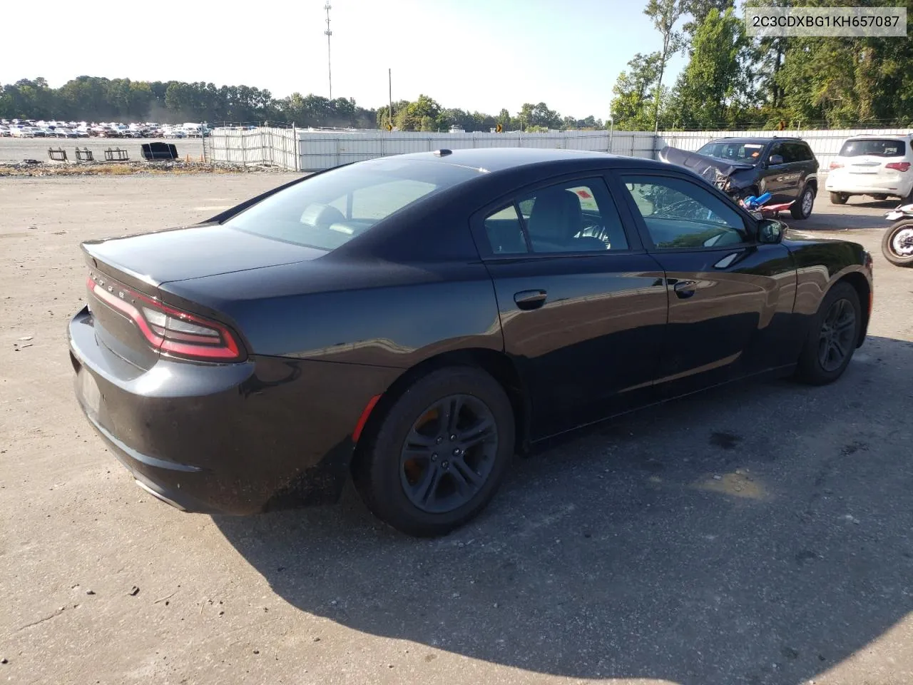 2019 Dodge Charger Sxt VIN: 2C3CDXBG1KH657087 Lot: 70726184