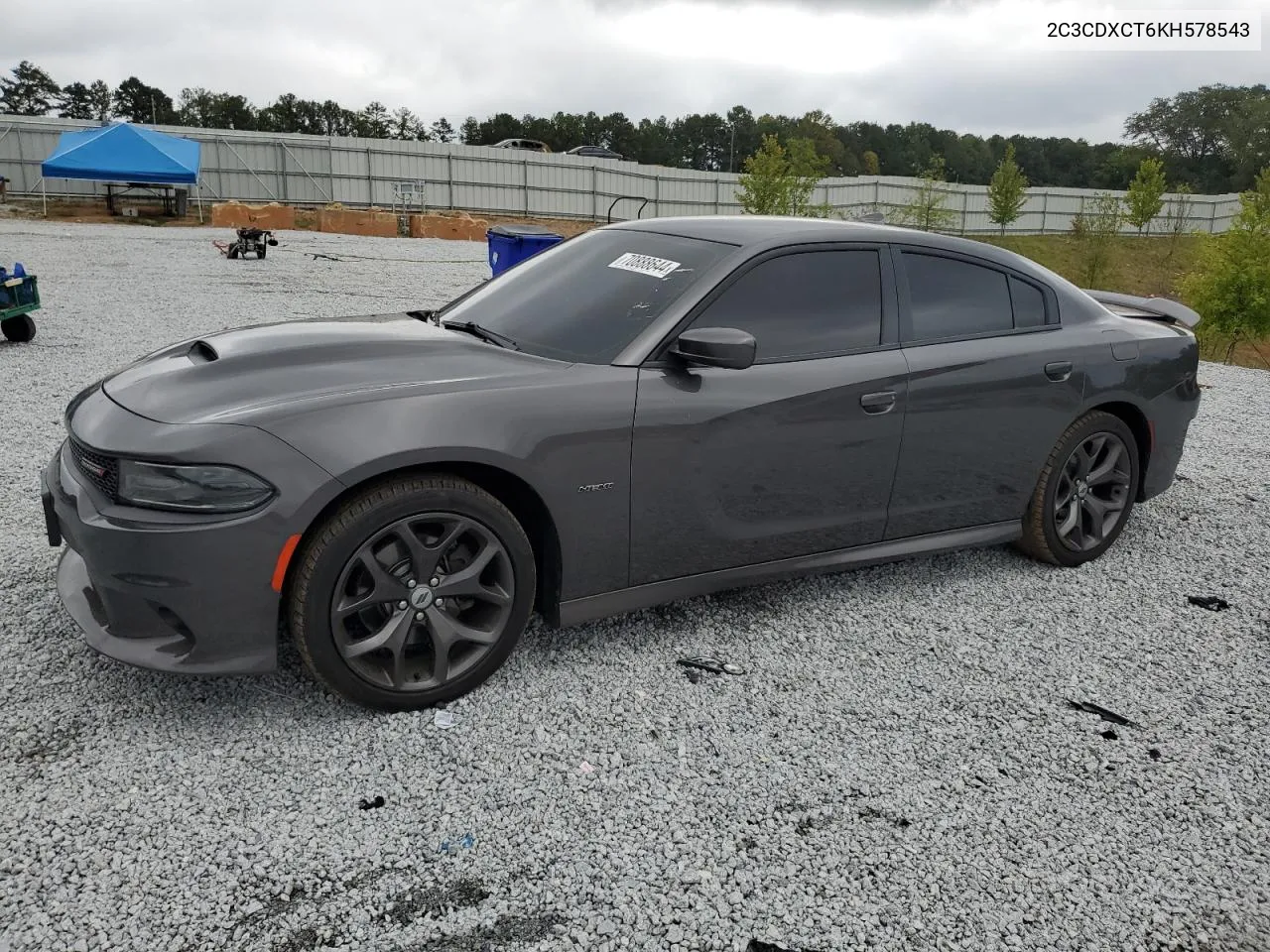 2019 Dodge Charger R/T VIN: 2C3CDXCT6KH578543 Lot: 70888644