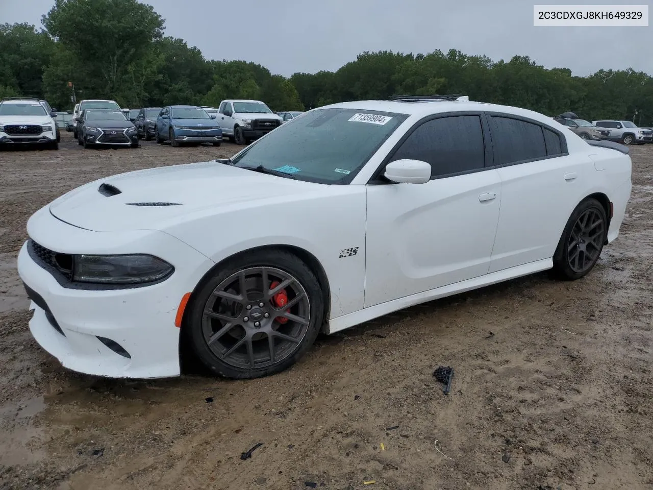 2019 Dodge Charger Scat Pack VIN: 2C3CDXGJ8KH649329 Lot: 71359904