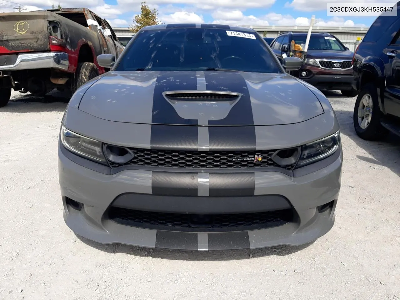 2019 Dodge Charger Scat Pack VIN: 2C3CDXGJ3KH535447 Lot: 71447354