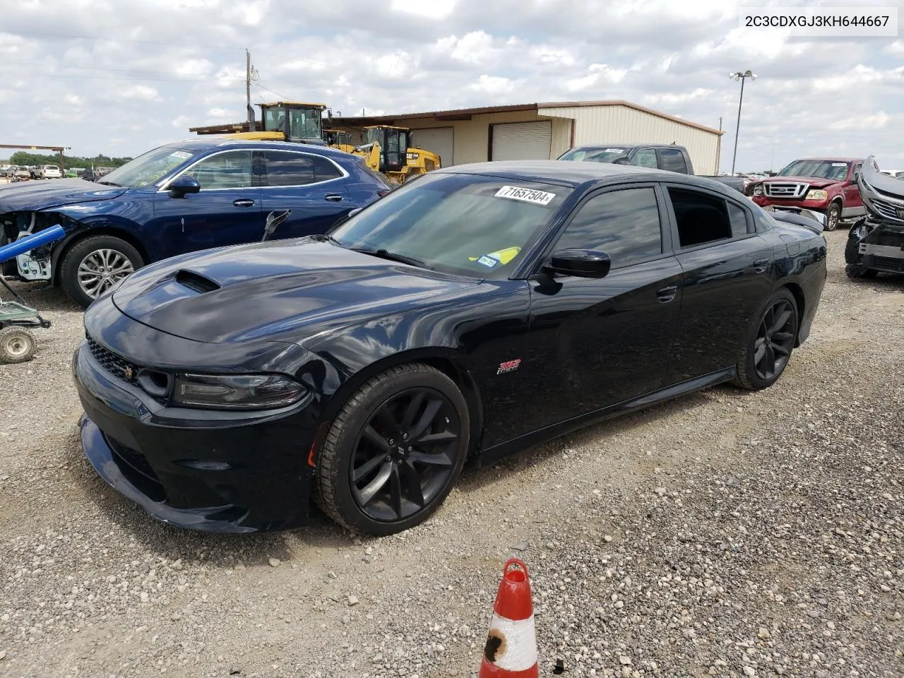 2019 Dodge Charger Scat Pack VIN: 2C3CDXGJ3KH644667 Lot: 71657504