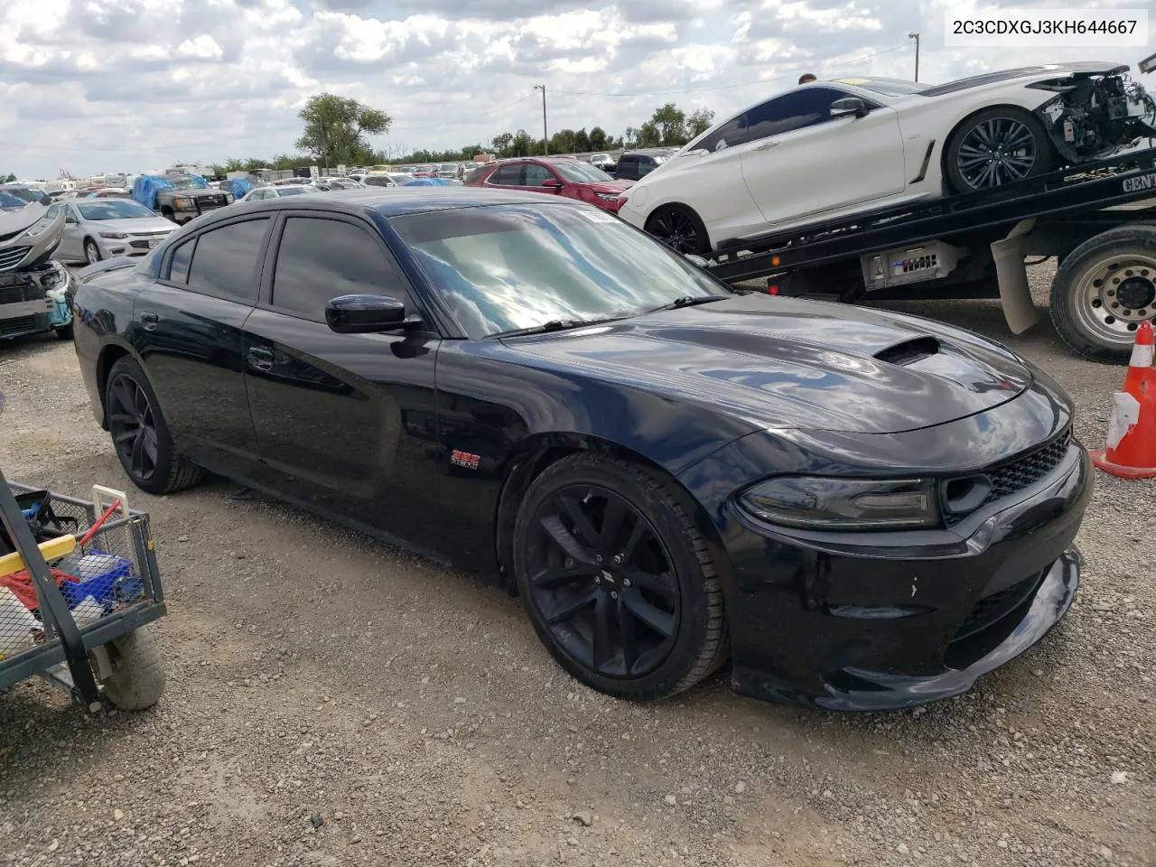 2019 Dodge Charger Scat Pack VIN: 2C3CDXGJ3KH644667 Lot: 71657504