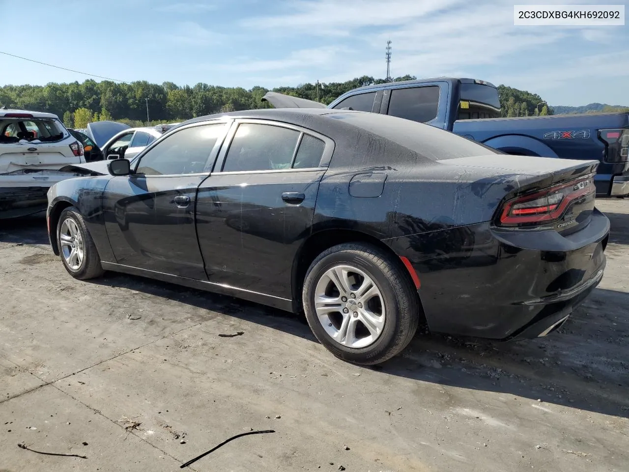 2019 Dodge Charger Sxt VIN: 2C3CDXBG4KH692092 Lot: 71775404