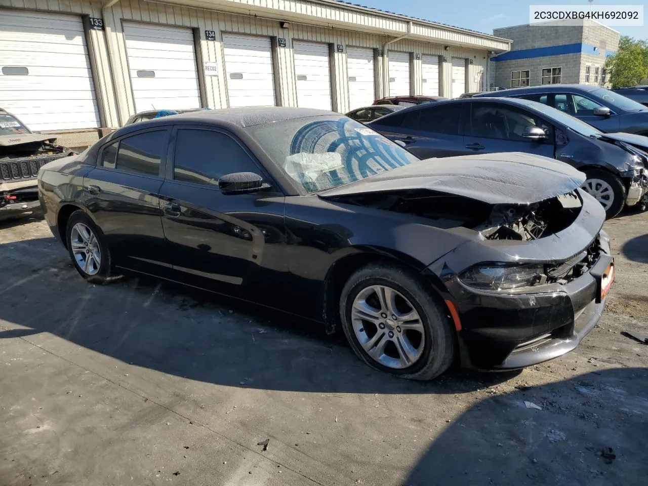 2019 Dodge Charger Sxt VIN: 2C3CDXBG4KH692092 Lot: 71775404