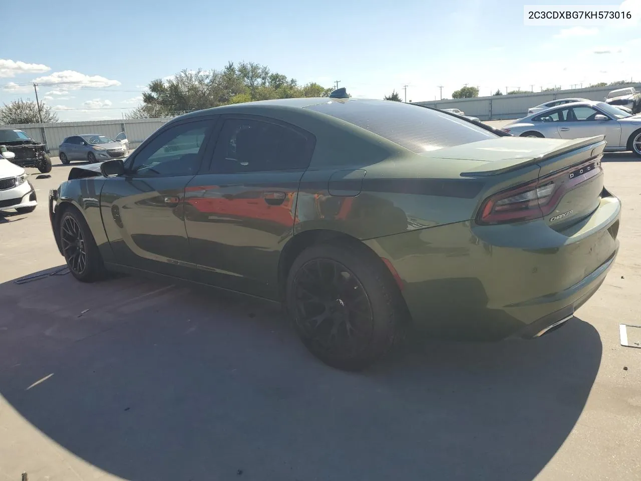 2019 Dodge Charger Sxt VIN: 2C3CDXBG7KH573016 Lot: 71875854